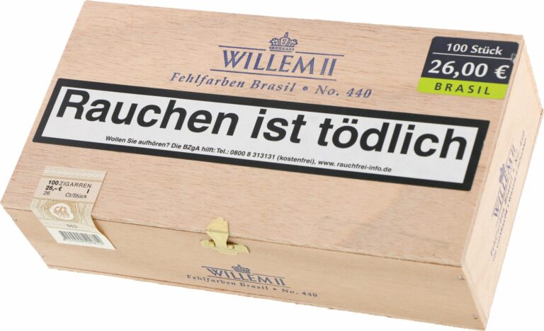 Willem II Fehlfarben No. 440 Brasil (100er Holzkiste)