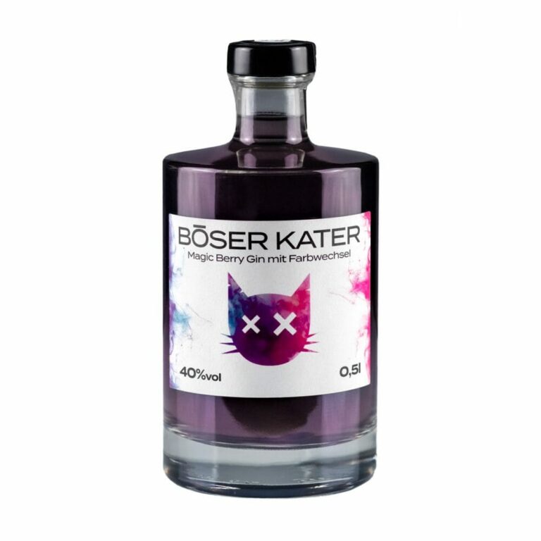 Böser Kater Magic Berry Gin mit Farbwechsel 40% Vol.
