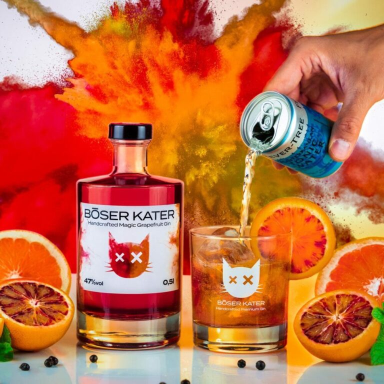 Böser Kater Magic Grapefruit Gin mit Farbwechsel 47% Vol. – Bild 2
