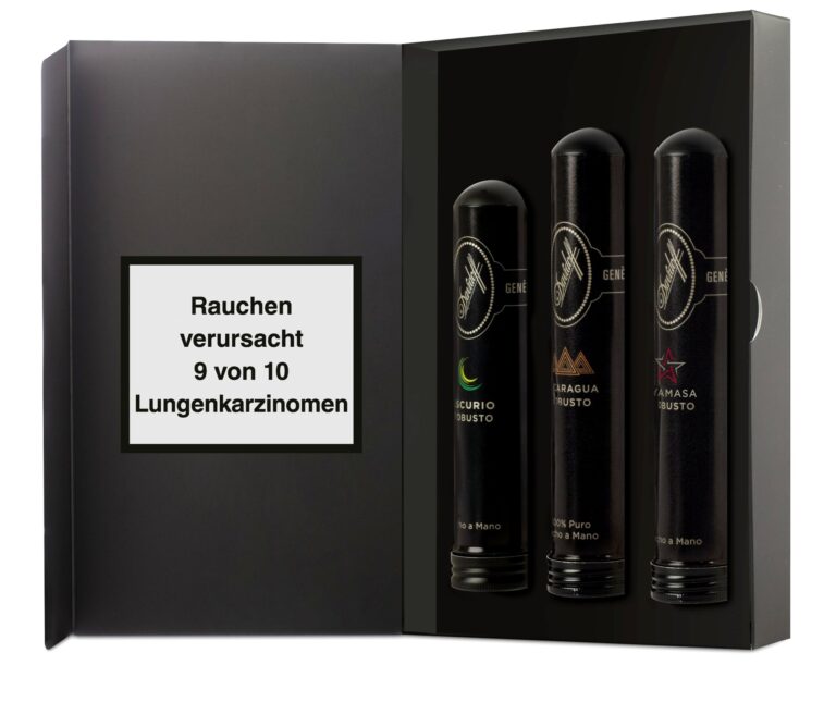 Davidoff Geschenksets 3 Robusto Tubos Selection