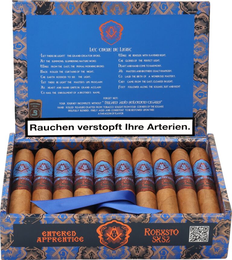 Hiram & Solomon Entered Apprentice Connecticut Robusto – Bild 2