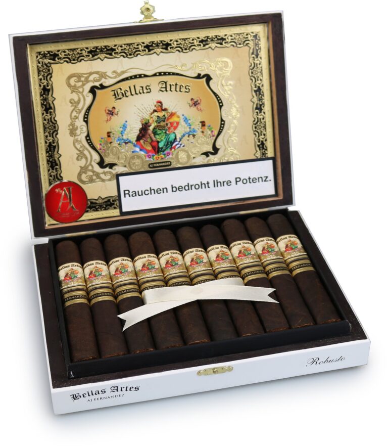 A.J. Fernandez Bellas Artes Maduro Robusto – Bild 2