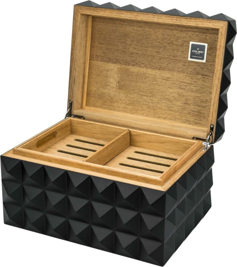 COLIBRI Humidor "Grand Quasar" schwarz für 150-175 Zigarren – Bild 2