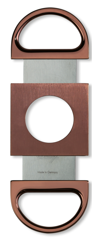 Davidoff Doppelklingen-Cutter Edelstahl gebürstet braun – Bild 3