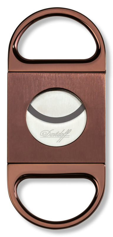 Davidoff Doppelklingen-Cutter Edelstahl gebürstet braun – Bild 2