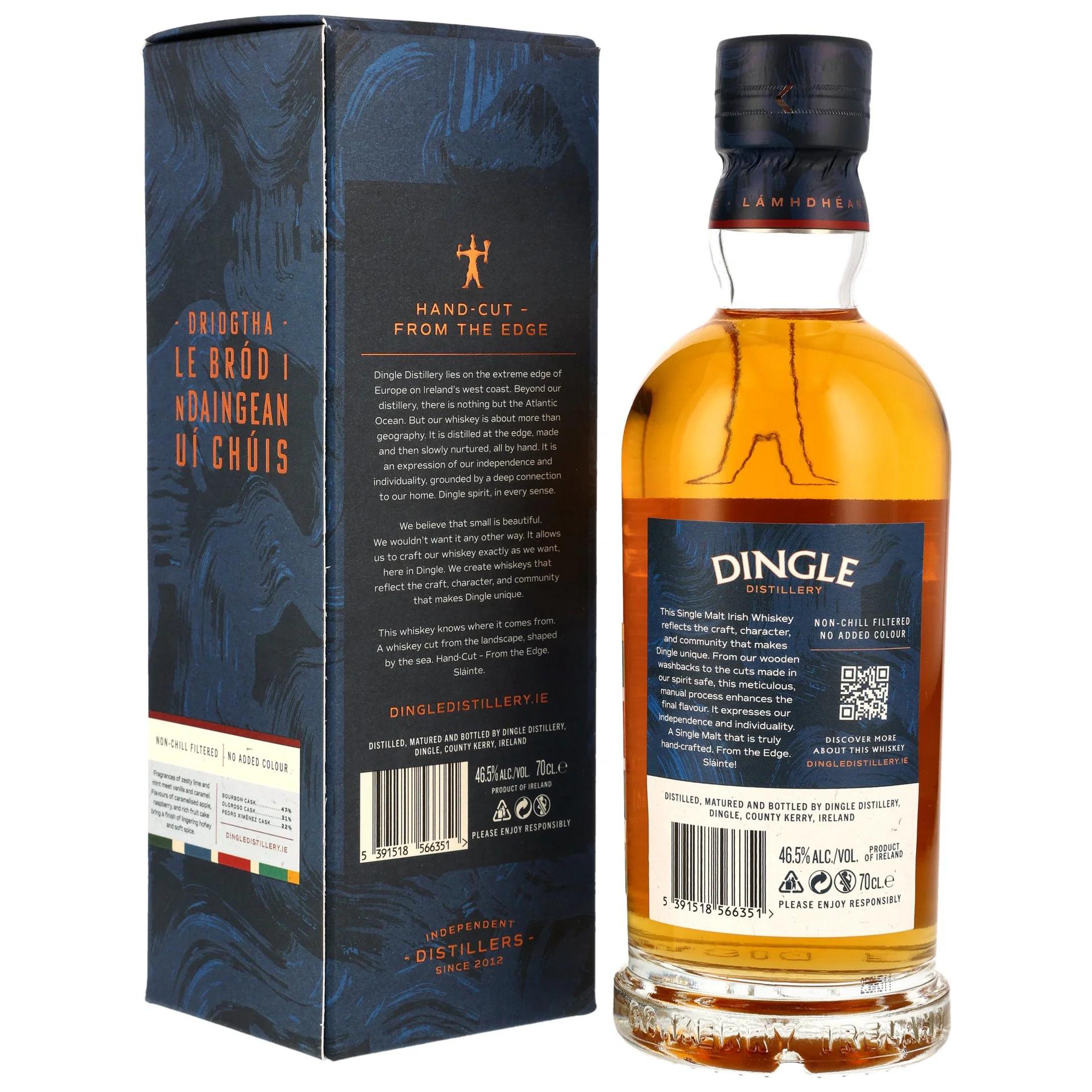 Dingle Single Malt Irish Whiskey - Bourbon, Oloroso Sherry & PX Sherry Casks – Bild 3