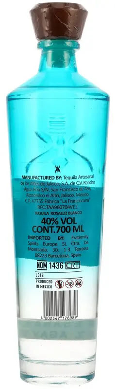 Tequila Rosaluz Blanco alc.40%vol. – Bild 2